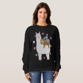 Alpaca Lama Sloth Koala Women  Girls Sloth Trui (Voorkant volledig)