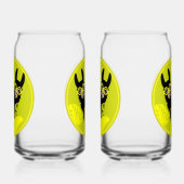 Alpaca lama tweeling blikvorm glas (Rechts)