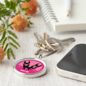 Alpaca lama tweeling sleutelhanger (Zijkant)