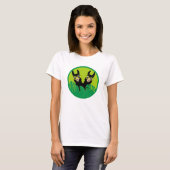 Alpaca lama tweeling t-shirt (Voorkant volledig)