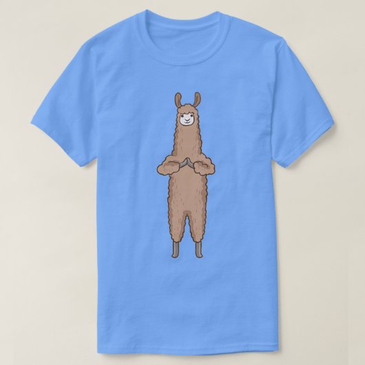 Alpaca Lama Yoga Sport Funny Gymnastics Gymnastiek T-shirt (Design voorkant)