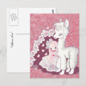 Alpaca Liefde Briefkaart (Voorkant / Achterkant)