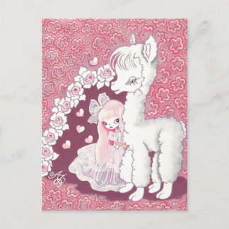 Alpaca Liefde Briefkaart