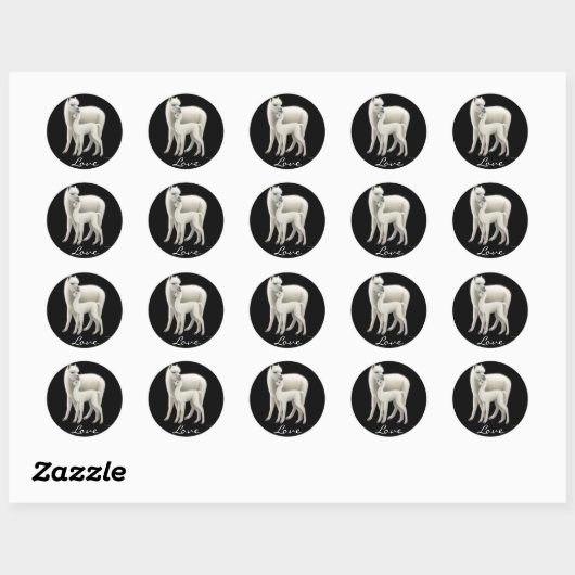 Alpaca Liefde Sticker (Vel)