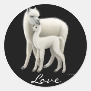 Alpaca Liefde Sticker