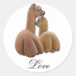 Alpaca Liefde Sticker