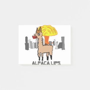 Alpaca lippen apocalyps post-it® notes