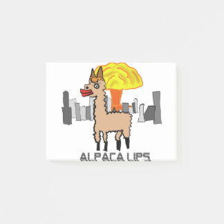 Alpaca lippen apocalyps post-it® notes