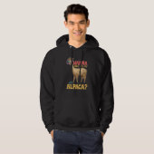 alpaca llama animal  quote  1 hoodie (Voorkant volledig)