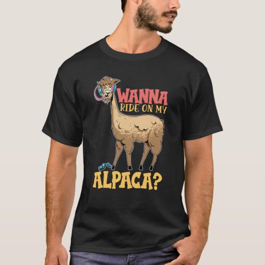 alpaca llama animal  quote  1 t-shirt (Voorkant)