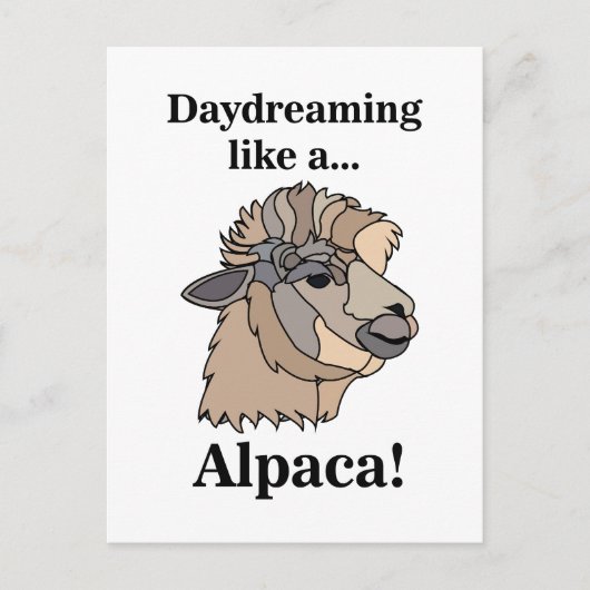Alpaca Llama Funny Animal Briefkaart (Voorkant)