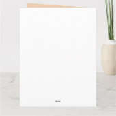 Alpaca Llama Funny Kaart (Achterkant)