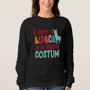 Alpaca Llama ik ben een alpaca in een menselijk ko Trui