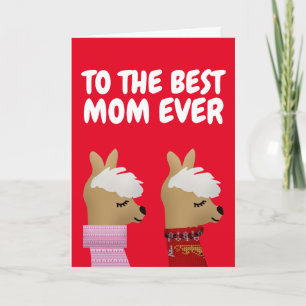 ALPACA LLAMA MOEDERDAG KAART