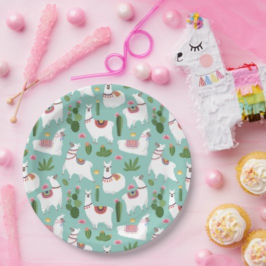 Alpaca/Llama Papieren Bordje (Feest)
