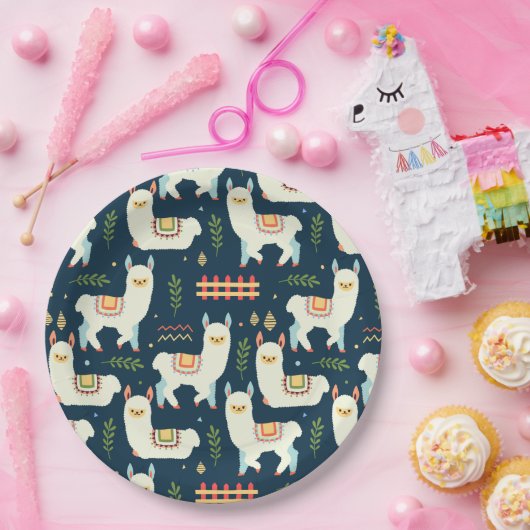 Alpaca/Llama Papieren Bordje (Feest)
