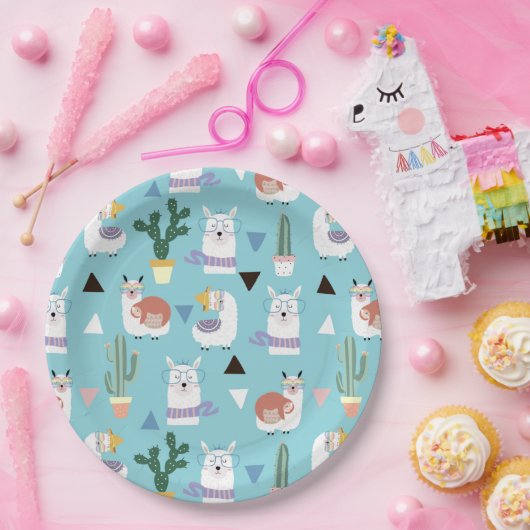 Alpaca/Llama Papieren Bordje (Feest)