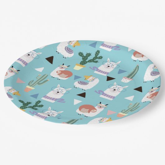 Alpaca/Llama Papieren Bordje (Gekanteld)