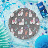 Alpaca/Llama Papieren Bordje (Feest)