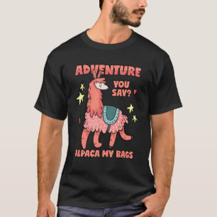 Alpaca Llama Travel Adventure Vacatie T-shirt