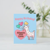 Alpaca Love Briefkaart (Staand voorkant)