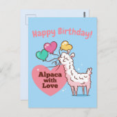 Alpaca Love Briefkaart (Voorkant / Achterkant)