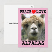 ALPACA LOVE BRIEFKAARTEN (Voorkant / Achterkant)