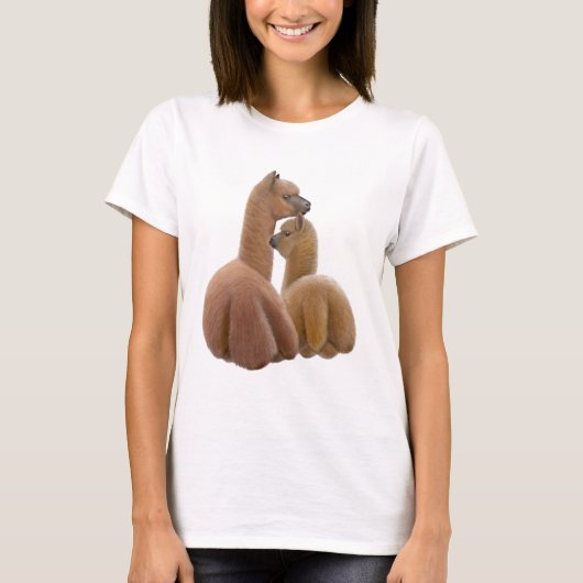 Alpaca Love Dames Babydoll Shirt (Voorkant)