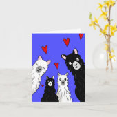Alpaca LOVE Kaart (Gele Bloem)