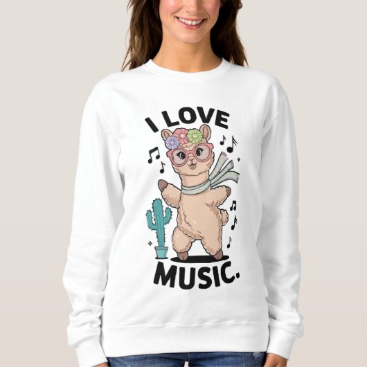 Alpaca love music trui (Voorkant)