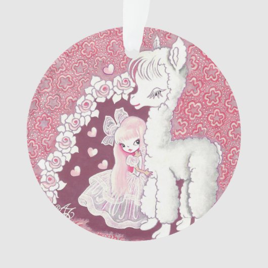 Alpaca Love Ornament (voorkant)