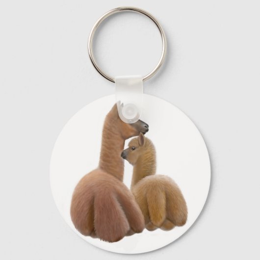 Alpaca Love Sleutelhanger (Voorkant)