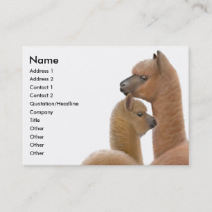 Alpaca Love Visitekaartje