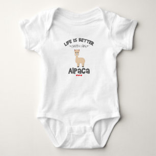 Alpaca Lover Gift Life is beter met een alpaca Gi Romper