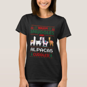 Alpaca Lover Pajama Schattige Llama Ugly Christmas T-shirt