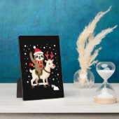 Alpaca Luiaard Kerstmis (1) Fotoplaat (Zijkant)