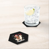 Alpaca Luiaard Kerstmis (1) Kartonnen Onderzetters (Insitu)