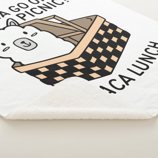 Alpaca Lunch Sherpa Deken (3/4)