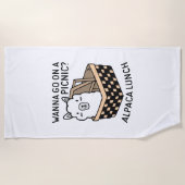 Alpaca Lunch Strandlaken (Voorkant)