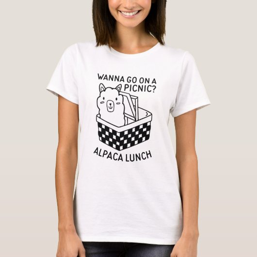 Alpaca Lunch T-shirt (Voorkant)