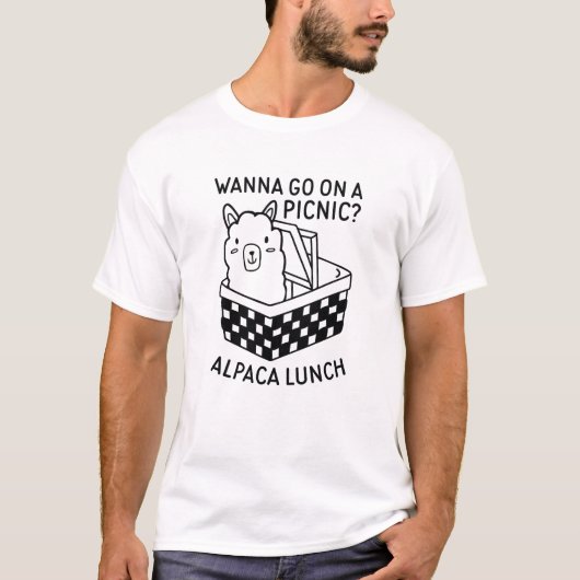 Alpaca Lunch T-shirt (Voorkant)