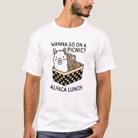 Alpaca Lunch T-shirt (Voorkant)