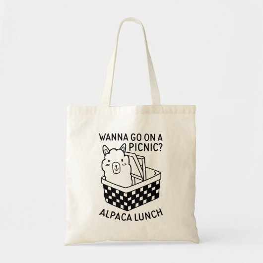 Alpaca Lunch Tote Bag (Voorkant)
