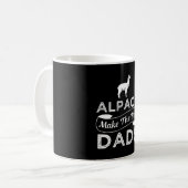 Alpaca maakt de beste Dads... Koffiemok (Voorkant links)
