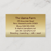 Alpaca Melange ~ biz-kaart Visitekaartje (Achterkant)