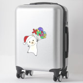 Alpaca Merry Winter Animals Alpacas Stic Sticker (Koffer)