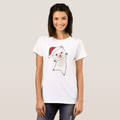 Alpaca Merry Winter Animals Alpacas T-shirt (Voorkant volledig)