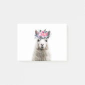 Alpaca met bloemen post-it® notes (Voorkant)