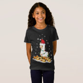Alpaca met kerstmuts Kerstmis Alpaca T-shirt (Voorkant volledig)