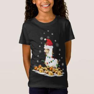 Alpaca met kerstmuts Kerstmis Alpaca T-shirt